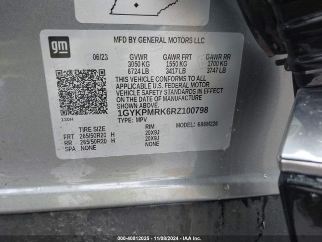 1GYKPMRK6RZ100798 Cadillac Lyriq Tech W/1sa