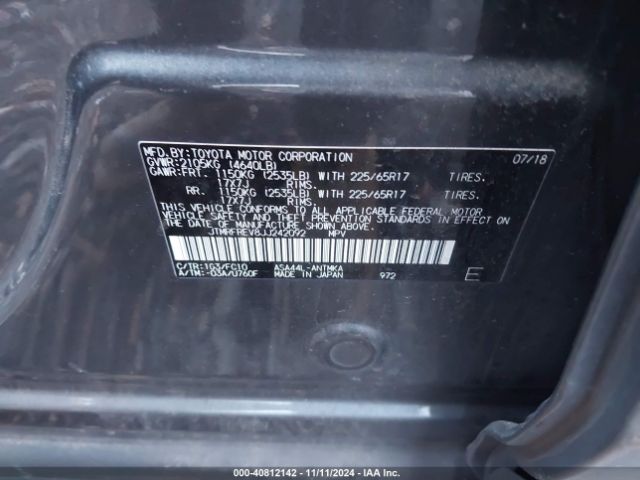 JTMRFREV8JJ242092 Toyota Rav4 Adventure/xle