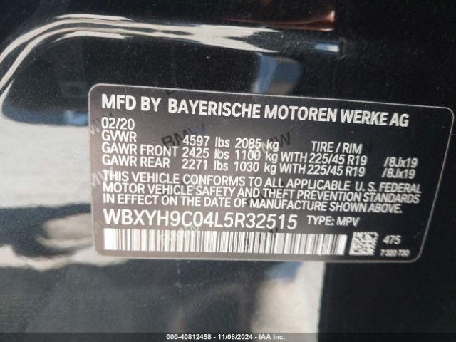 WBXYH9C04L5R32515 BMW X2 Sdrive28i