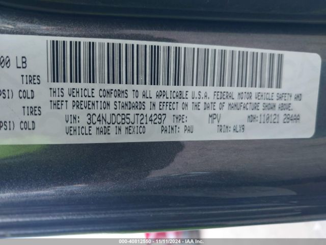 3C4NJDCB5JT214297 Jeep Compass Limited 4x4