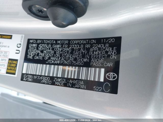 JTDKAMFP7M3175450 Toyota Prius Prime Le