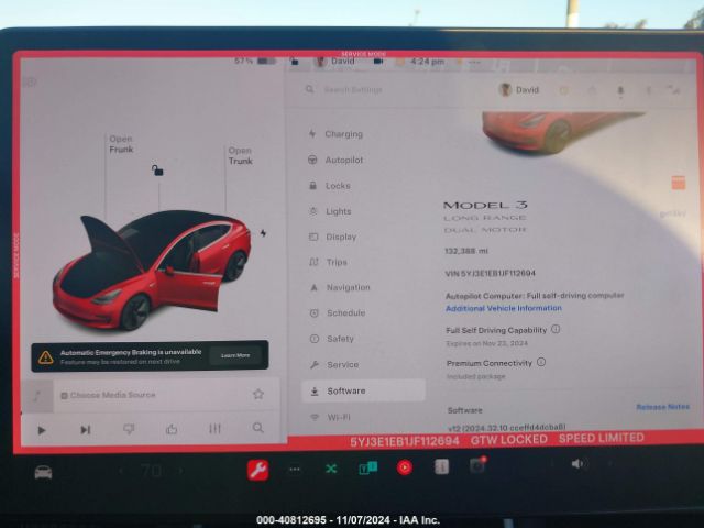 5YJ3E1EB1JF112694 Tesla Model 3 Long Range/performance