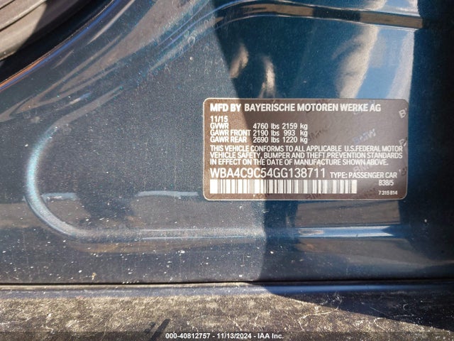 WBA4C9C54GG138711 BMW 428i Gran Coupe Xdrive