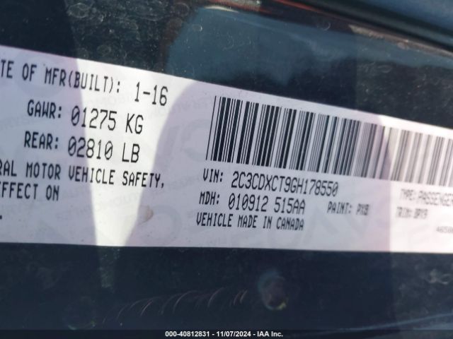 2C3CDXCT9GH178550 Dodge CHARGER R/T