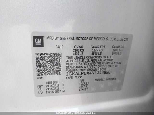 GMC Terrain Slt 2019 3GKALPEX4KL344886 Image 9