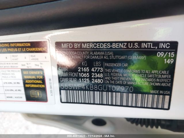 55SWF4KB8GU107970 Mercedes-Benz C 300 4matic/luxury 4matic/sport 4matic
