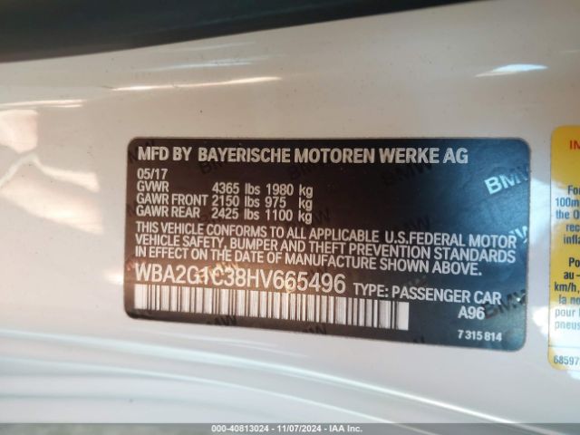 WBA2G1C38HV665496 BMW M240i
