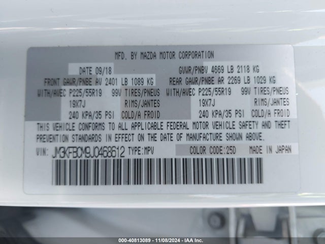 Mazda Cx-5 Touring 2018 JM3KFBCM9J0468612 Image 9