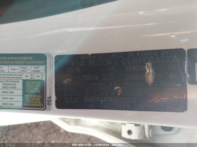 KIA FORTE LX 2016 KNAFK4A6XG5611971 Image 9