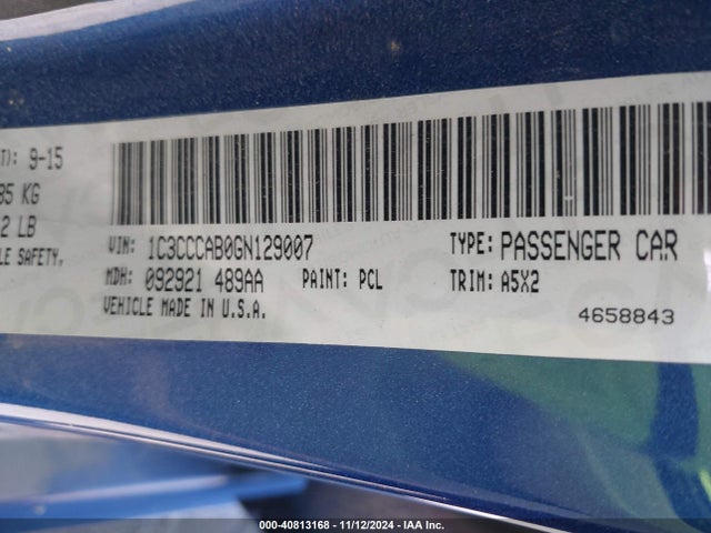 1C3CCCAB0GN129007 Chrysler 200 Limited