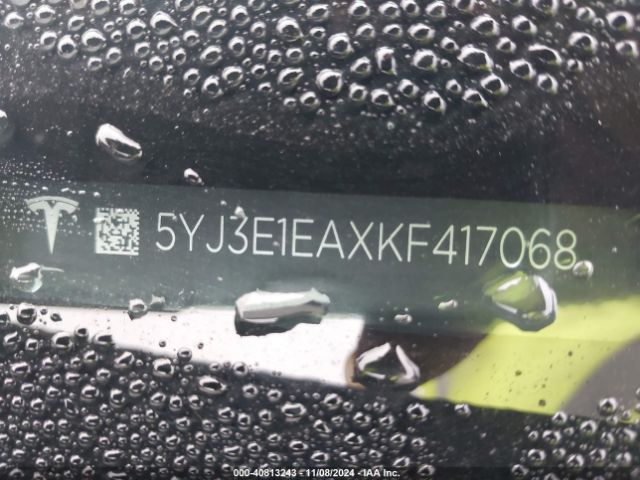 5YJ3E1EAXKF417068 Tesla Model 3 Long Range/mid Range/standard Range/standard Range Plus