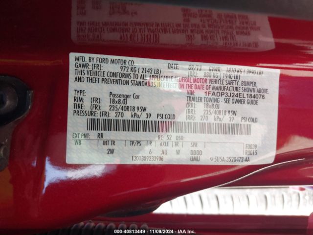 1FADP3J24EL184076 Ford Focus Titanium