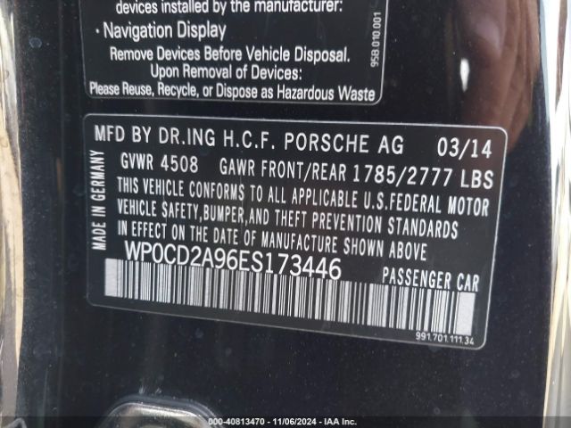 WP0CD2A96ES173446 Porsche 911 Turbo/turbo S