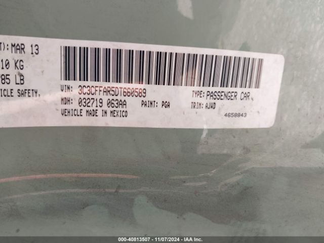 2013 FIAT 500 3C3CFFAR5DT660589 Photo 8
