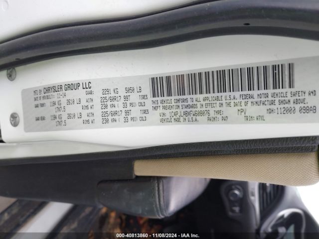 1C4PJLABXFW608076 Jeep Cherokee Sport