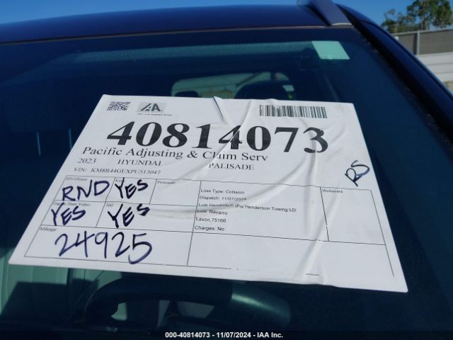 KM8R44GEXPU513047 Hyundai Palisade Sel