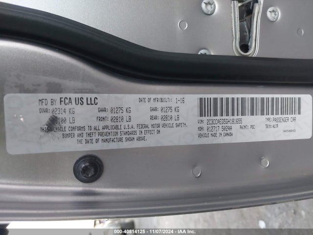 2C3CCAEG5GH181655 Chrysler 300C