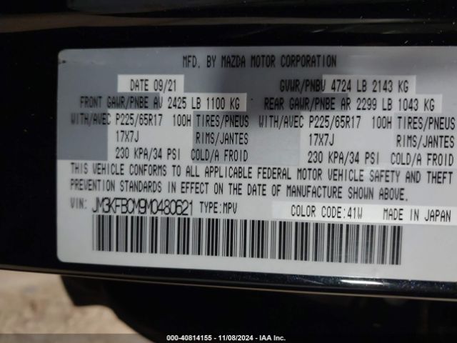 JM3KFBCM9M0480621 Mazda Cx-5 Touring