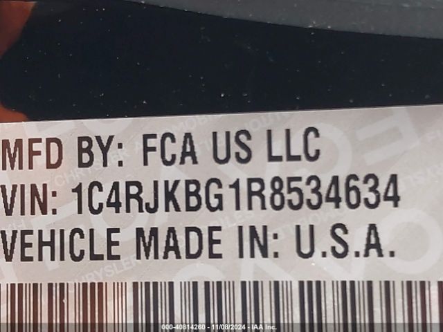 1C4RJKBG1R8534634 Jeep Grand Cherokee L Limited 4x4