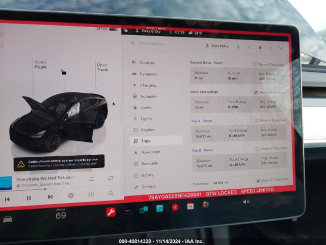 7SAYGAEE8NF428841 Tesla Model Y Long Range Dual Motor All-wheel Drive