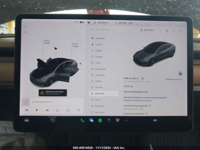 5YJ3E1EA8MF873136 Tesla Model 3 Standard Range Plus Rear-wheel Drive