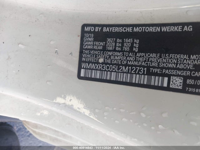 2020 MINI HARDTOP WMWXR3C05L2M12731 Photo 8