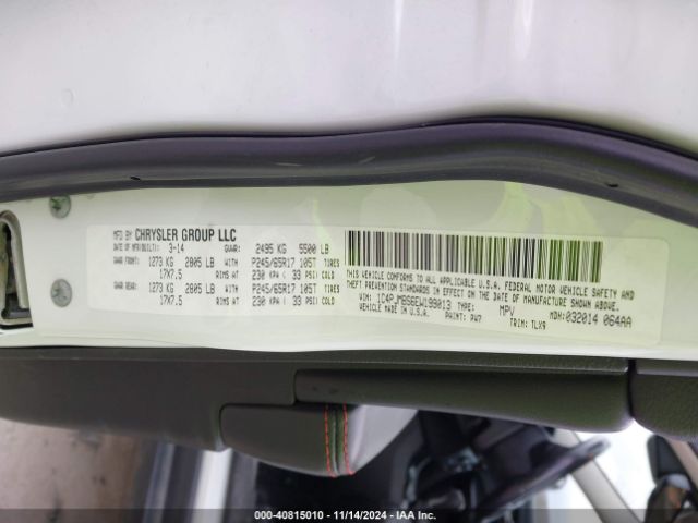 1C4PJMBS6EW199013 Jeep Cherokee Trailhawk
