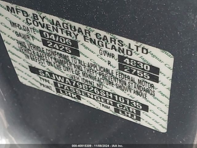 2006 JAGUAR XJ SAJWA79B26SH10135 Photo 8