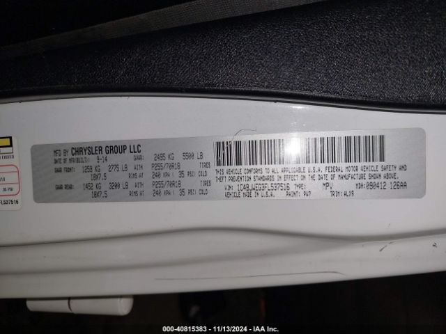 1C4BJWEG3FL537516 Jeep Wrangler Unlimited Sahara