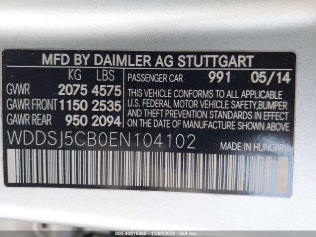 2014 MERCEDES-BENZ CLA 45 AMG WDDSJ5CB0EN104102 Photo 8