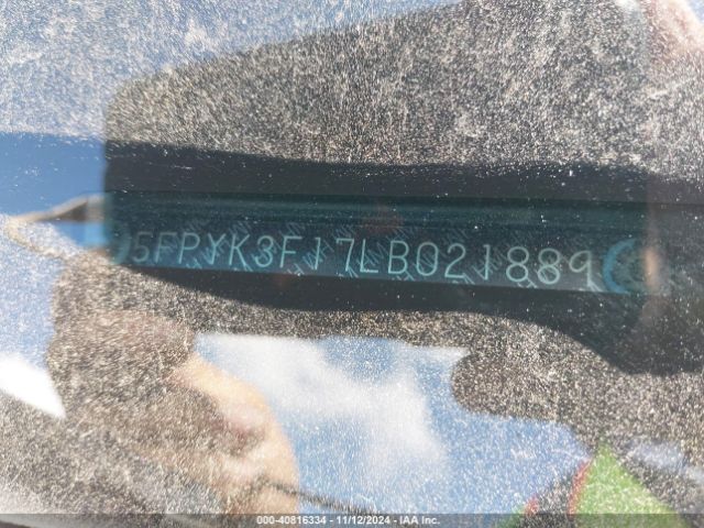 5FPYK3F17LB021889 Honda Ridgeline Awd Sport