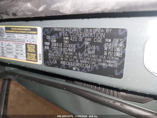 KIA Niro Ex Touring 2024 KNDCR3LE9R5127647 Image 9