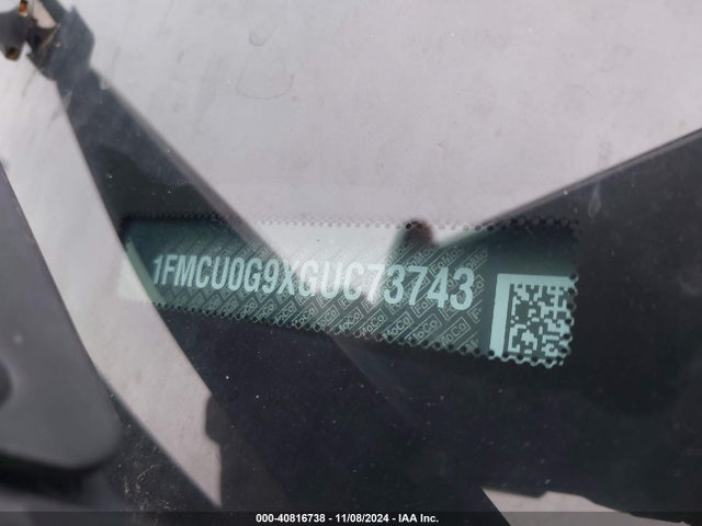Ford ESCAPE SE 2016 1FMCU0G9XGUC73743 Image 9