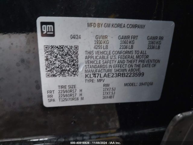 KL47LAE23RB223599 Buick Envista Preferred Fwd