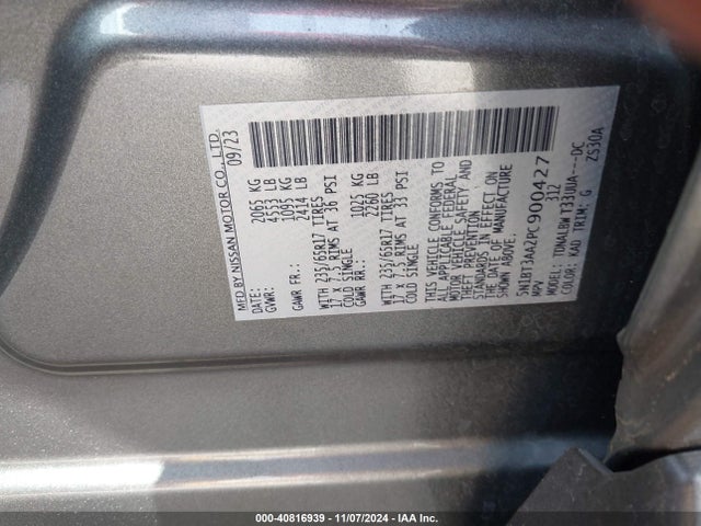 Продажа на аукционе авто 2023 Nissan Rogue S Fwd, vin: 5N1BT3AA2PC900427, номер лота: 40816939