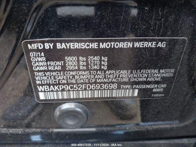 WBAKP9C52FD693698 BMW 550i Xdrive