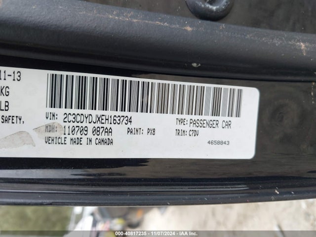 Dodge Challenger Srt8 Core 2014 2C3CDYDJXEH163734 Image 9