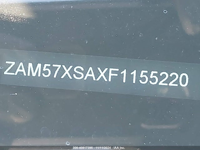 ZAM57XSAXF1155220 Maserati Ghibli
