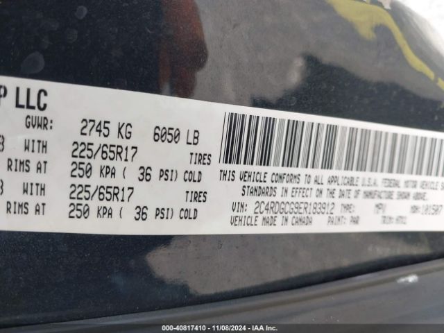 2C4RDGCG9ER183912 Dodge Grand Caravan Sxt