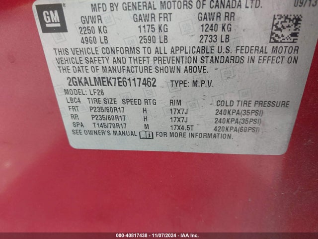 2GKALMEK7E6117462 GMC Terrain Sle-1