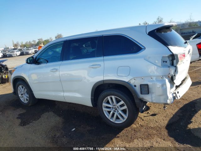 5TDZKRFH7GS125443 Toyota Highlander Le V6