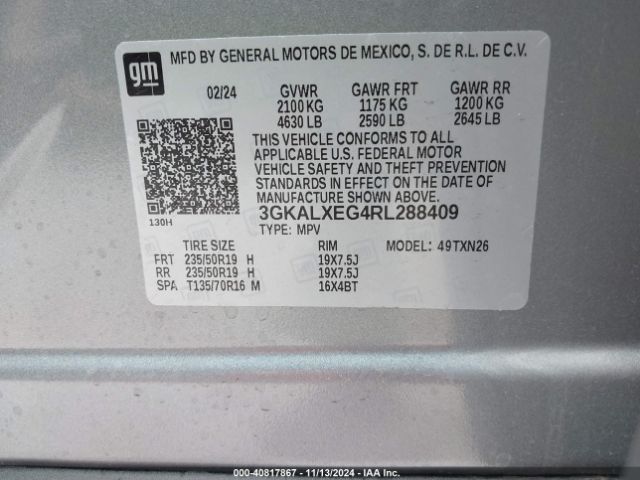 3GKALXEG4RL288409 GMC Terrain Awd Denali