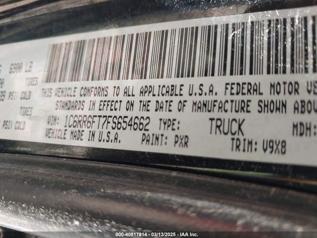 RAM 1500 Express 2015 1C6RR6FT7FS654662 Image 9