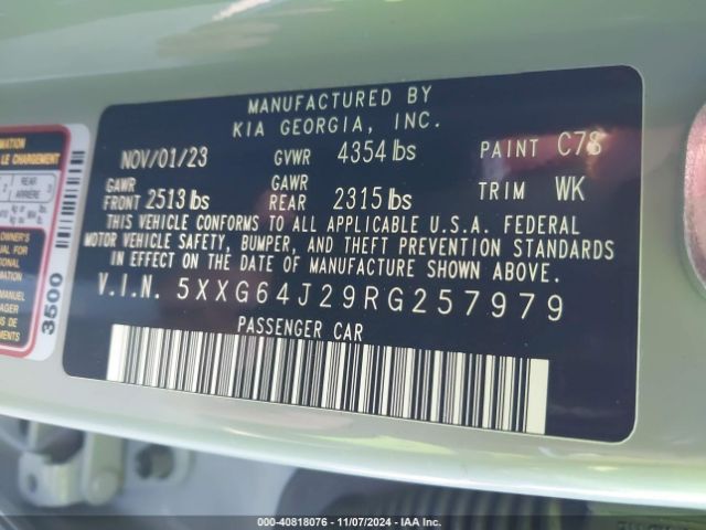5XXG64J29RG257979 KIA K5 Gt-line