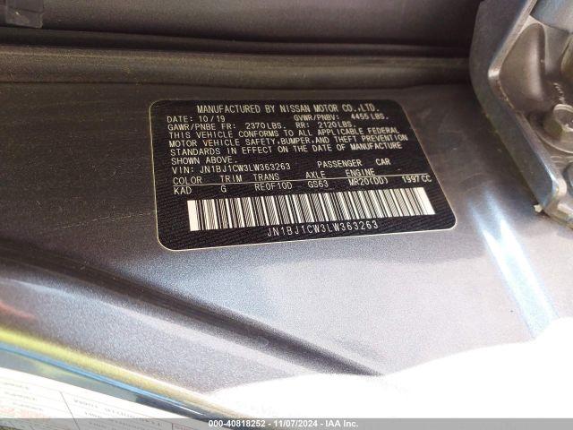 JN1BJ1CW3LW363263 Nissan Rogue Sport S Awd Xtronic Cvt