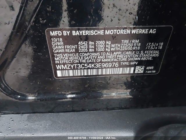 2019 MINI COOPER S COUNTRYMAN WMZYT3C54K3E96976 Photo 8