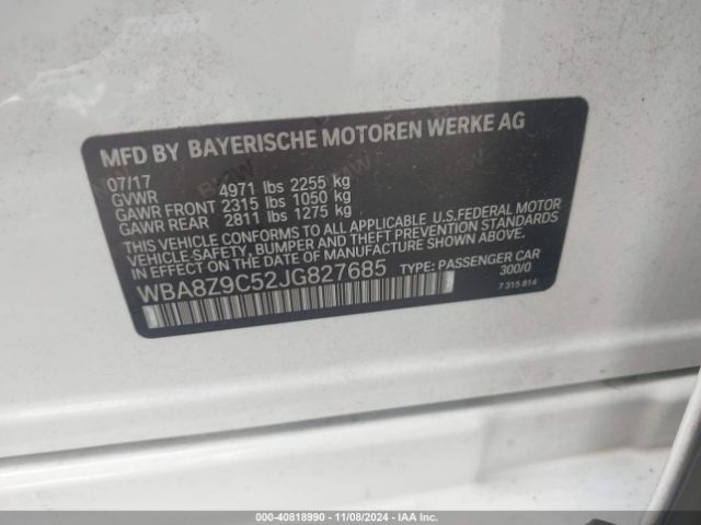 2018 BMW 330I GRAN TURISMO WBA8Z9C52JG827685 Photo 8