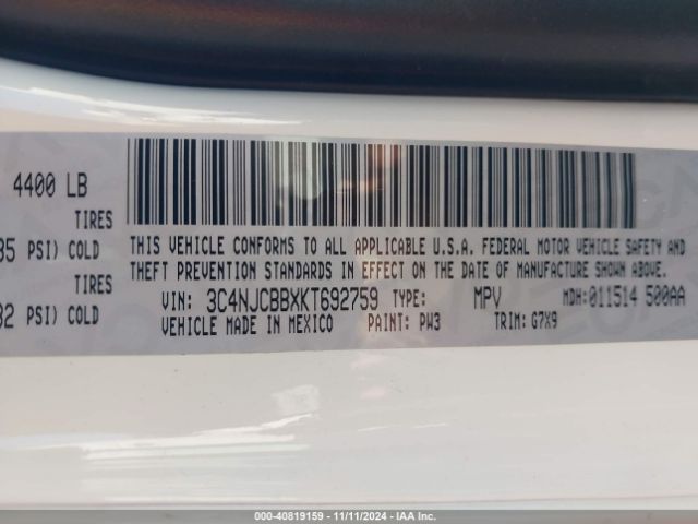 3C4NJCBBXKT692759 Jeep Compass Altitude Fwd