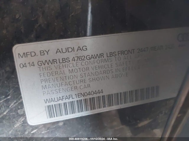 WAUAFAFL1EN040444 Audi A4 2.0t Premium