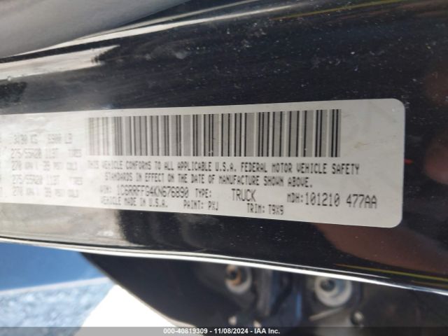 1C6RRFFG4KN676890 RAM 1500 Big Horn/lone Star  4x4 5'7 Box